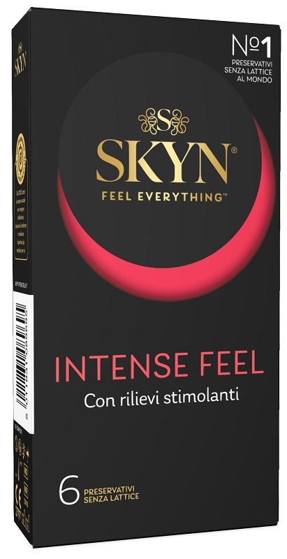 PROFILATTICO ANSELL AKUEL SKYN INTENSE FEEL B 6 PEZZI - Antica Farmacia Ferrari