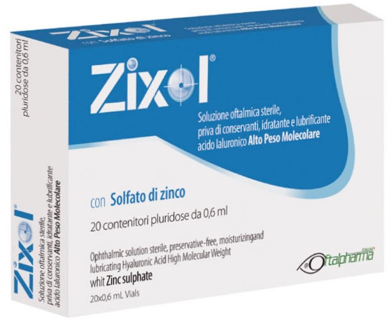 GOCCE OCULARI ZIXOL 20 FLACONCINI 0,6 ML - Antica Farmacia Ferrari
