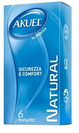 PROFILATTICO ANSELL AKUEL BY MANIX NATURAL B 6 PEZZI - Antica Farmacia Ferrari