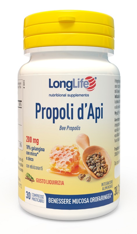 LONGLIFE PROPOLI D'API 30 COMPRESSE - Antica Farmacia Ferrari