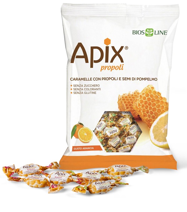 APIX PROPOLI CARAMELLA ARANCIA 50 G - Antica Farmacia Ferrari