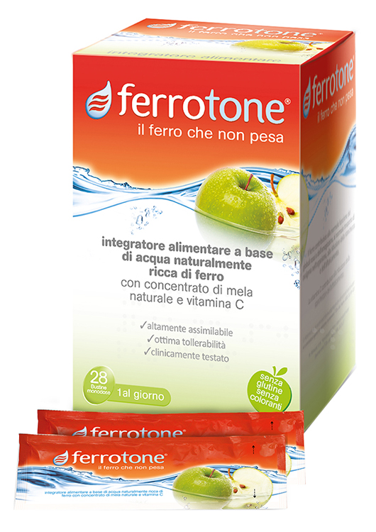 FERROTONE APPLE 28 SACCHETTI 25 ML - Antica Farmacia Ferrari