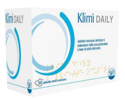 KLIMI' DAILY 30 SALVIETTINE DETERGENTI MONOUSO STERILI PER L'IGIENE OCULARE - Antica Farmacia Ferrari