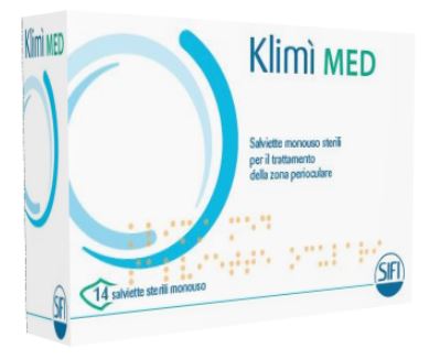 KLIMI' MED 14 SALVIETTINE DETERGENTI MONOUSO STERILI PER L'IGIENE OCULARE - Antica Farmacia Ferrari