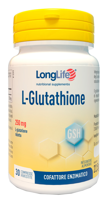 LONGLIFE L-GLUTATHIONE 250 MG 30 COMPRESSE - Antica Farmacia Ferrari