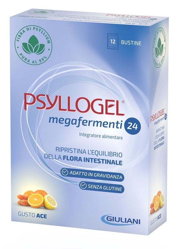 PSYLLOGEL MEGAFERMENTI 24 ACE 12 BUSTE 3 G - Antica Farmacia Ferrari