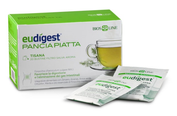 BIOSLINE EUDIGEST TISANA DOPOPASTO 20 BUSTE 40 G - Antica Farmacia Ferrari