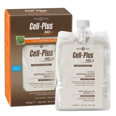 CELLPLUS MD FANGO BIANCO ANTICELLULITE EFFETTO FRESCO 1 KG - Antica Farmacia Ferrari