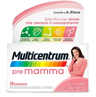 MULTICENTRUM PRE MAMMA 30 COMPRESSE - Antica Farmacia Ferrari