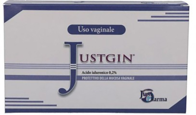 JUSTGIN PROTETTIVO MUCOSA VAGINALE ACIDO IALURONICO 4 FLACONI DA 30 ML - Antica Farmacia Ferrari