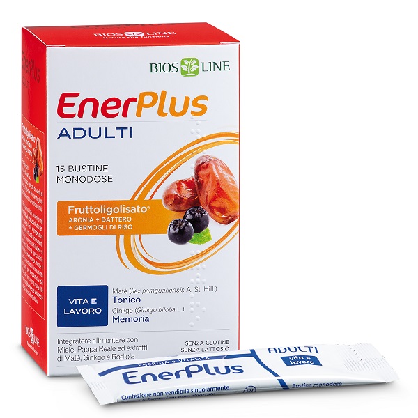 BIOSLINE ENER PLUS ADULTI 15 BUSTINE X 10 ML - Antica Farmacia Ferrari