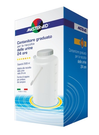 CONTENITORE RACCOLTA URINA MASTER-AID 24 H 2500 ML - Antica Farmacia Ferrari