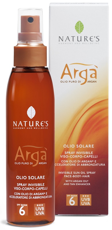 ARGA' OLIO SOLARE SPRAY INVISIBILE SPF 6 150 ML - Antica Farmacia Ferrari