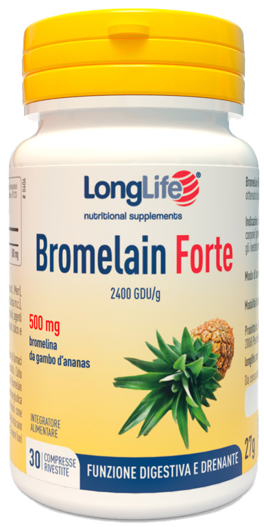 LONGLIFE BROMELAIN FORTE 30 COMPRESSE - Antica Farmacia Ferrari
