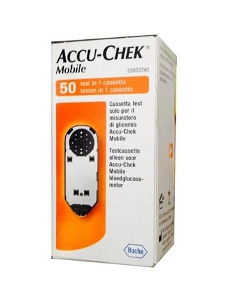 STRISCE MISURAZIONE GLICEMIA ACCU-CHEK MOBILE 50 TEST MIC 2 - Antica Farmacia Ferrari