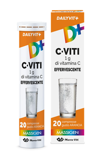 DAILYVIT+ C VITI 1G DI VITAMINA C EFFERVESCENTE 20 COMPRESSE - Antica Farmacia Ferrari