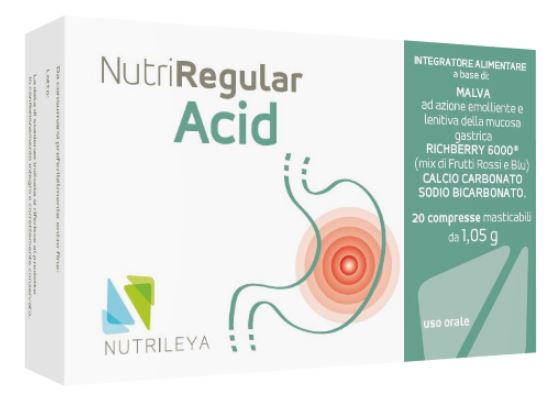 NUTRIREGULAR ACID 20 COMPRESSE MASTICABILI - Antica Farmacia Ferrari