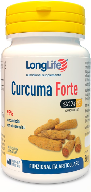 LONGLIFE CURCUMA FORTE 60 CAPSULE VEGETALI - Antica Farmacia Ferrari