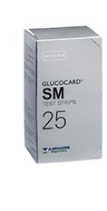 TEST STRIPS PER MISURAZIONE GLICEMIA GLUCOCARD SM 25 PEZZI - Antica Farmacia Ferrari