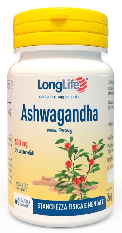 LONGLIFE ASHWAGANDHA 60 CAPSULE 500 MG - Antica Farmacia Ferrari
