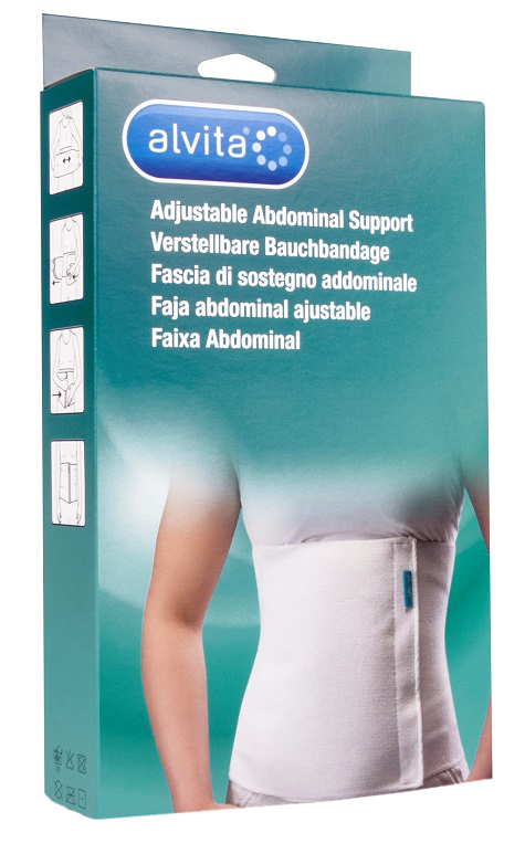 ALVITA FASCIA ADDOMINALE MISURA 1 CIRCONFERENZA 75-95 CM - Antica Farmacia Ferrari