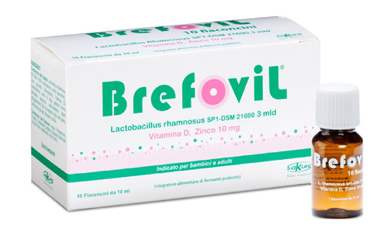 BREFOVIL 10 FLACONCINI MONODOSE DA 10 ML GUSTO LAMPONE - Antica Farmacia Ferrari