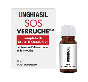 DISPOSITIVO MEDICO PER VERRUCHE IN FLACONE CON PENNELLINO 10 ML + 9 CEROTTI COPRIVERRUCA - Antica Farmacia Ferrari