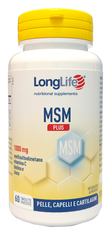 LONGLIFE MSM PLUS 60 TAVOLETTE RIVESTITE DA 1,85 G - Antica Farmacia Ferrari