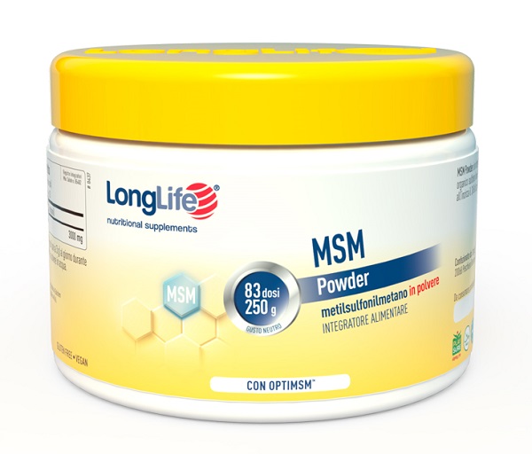 LONGLIFE MSM POWDER 250 G - Antica Farmacia Ferrari