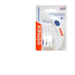 ELMEX INTERDENTAL SCOVOLINO INTERDENTALE 4 MM 6 TESTINE + MANICO - Antica Farmacia Ferrari