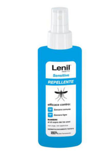LENIL INSETTI SENSITIVE EMULSIONE ANTIZANZARA IN FLACONE + POMPA DISPENSER 100 ML - Antica Farmacia Ferrari