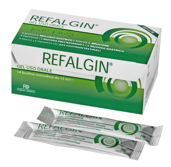 REFALGIN GEL OROSOLUBILE ANTIREFLUSSO 14 BUSTINE 15 ML - Antica Farmacia Ferrari