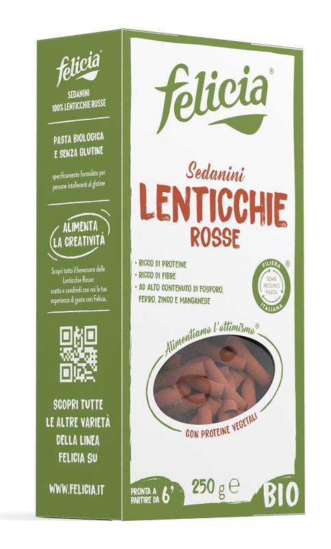 FELICIA BIO SEDANINI LENTICCHIE ROSSE 250 G - Antica Farmacia Ferrari