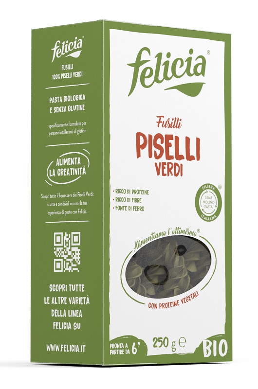 FELICIA BIO FUSILLI PISELLI VERDI 250 G - Antica Farmacia Ferrari