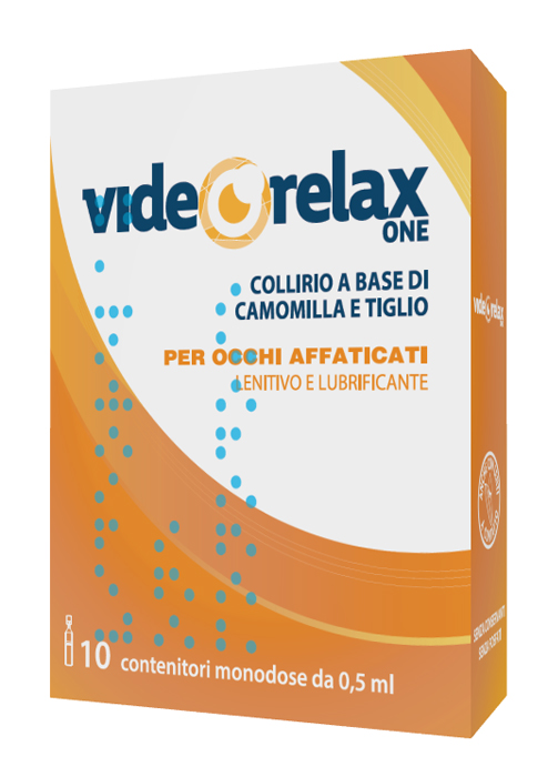 COLLIRIO VIDEORELAX ONE LENITIVO E LUBRIFICANTE OCCHI AFFATICATI 10 CONTENITORI MONODOSE 0,5 ML - Antica Farmacia Ferrari