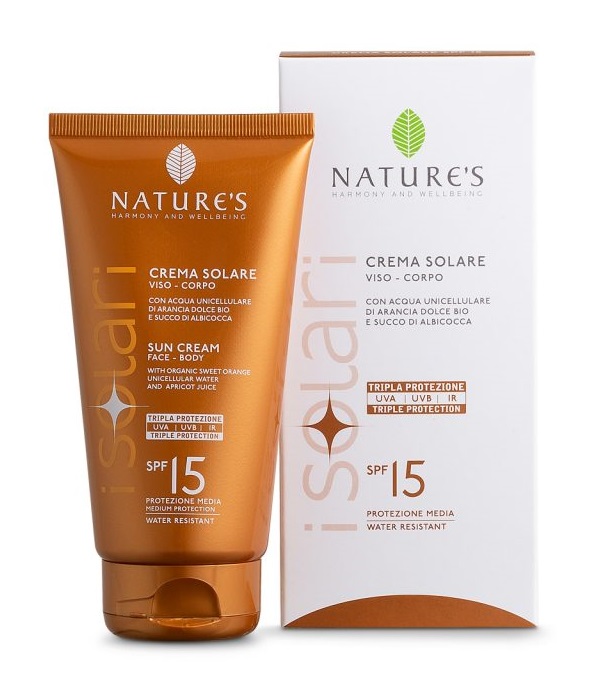 NATURE'S I SOLARI CREMA SOLARE VISO E CORPO SPF 15 IR SUN 150 ML - Antica Farmacia Ferrari