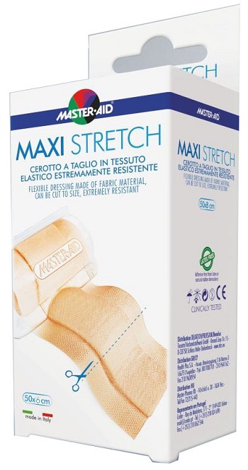 MASTER-AID STRETCH CEROTTO A TAGLIO IN TESSUTO ELASTICO RESISTENTE 50 X 6 CM - Antica Farmacia Ferrari