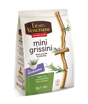 LE VENEZIANE MINI GRISSINI ROSMARINO 250 G - Antica Farmacia Ferrari