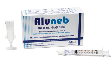 ALUNEB KIT SOLUZIONE ISOTONICA 15 FLACONCINI DA 4 ML + MAD NASAL ATOMIZZATORE - Antica Farmacia Ferrari