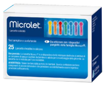LANCETTE PUNGIDITO PER DISPOSITIVO MICROLET 25 PEZZI - Antica Farmacia Ferrari