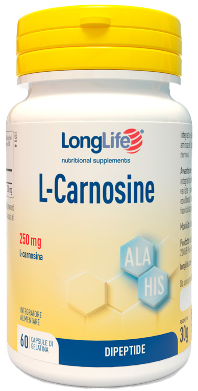 LONGLIFE L-CARNOSINE 60 CAPSULE - Antica Farmacia Ferrari