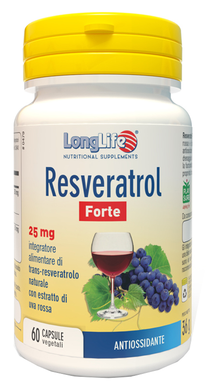 LONGLIFE RESVERATROL FORTE 60 CAPSULE - Antica Farmacia Ferrari