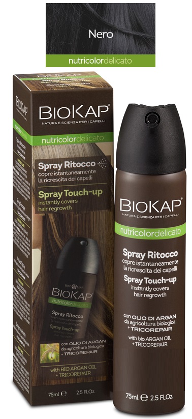 BIOS LINE BIOKAP NUTRICDEL SPRAY RITOCCO NERO 75 ML - Antica Farmacia Ferrari