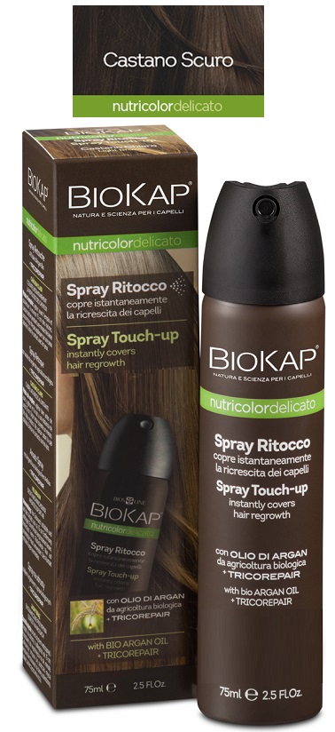 BIOS LINE BIOKAP NUTRIDEL SPRAY RITOCCO CASTANO SCURO 75 ML - Antica Farmacia Ferrari