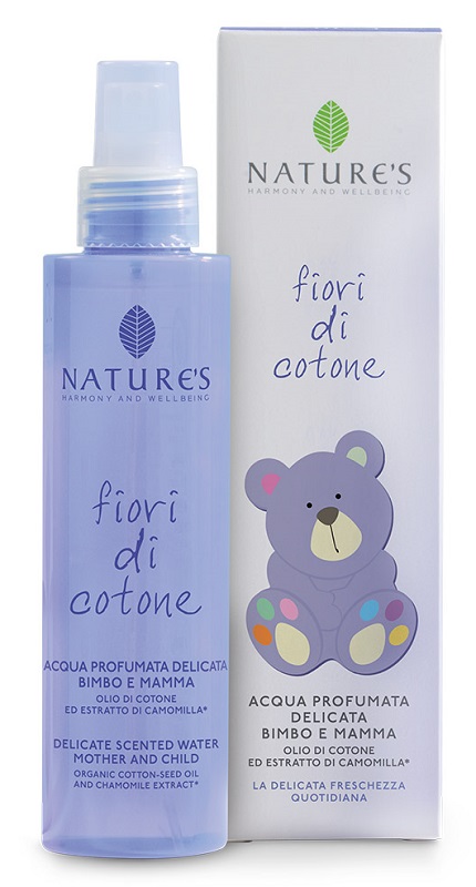 NATURES FIORI DI COTONE ACQUA PROFUMATA DELICATA BIMBO E MAMMA 150 ML - Antica Farmacia Ferrari