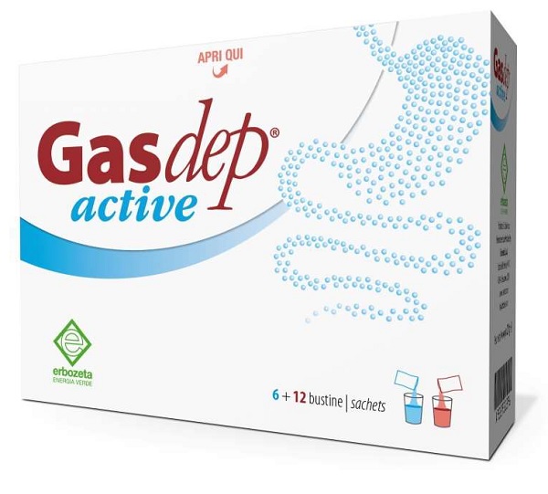 GASDEP ACTIVE 6+12 BUSTINE - Antica Farmacia Ferrari