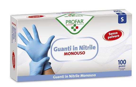 PROFAR GUANTO IN NITRILE SENZA POLVERE L 100 PEZZI - Antica Farmacia Ferrari