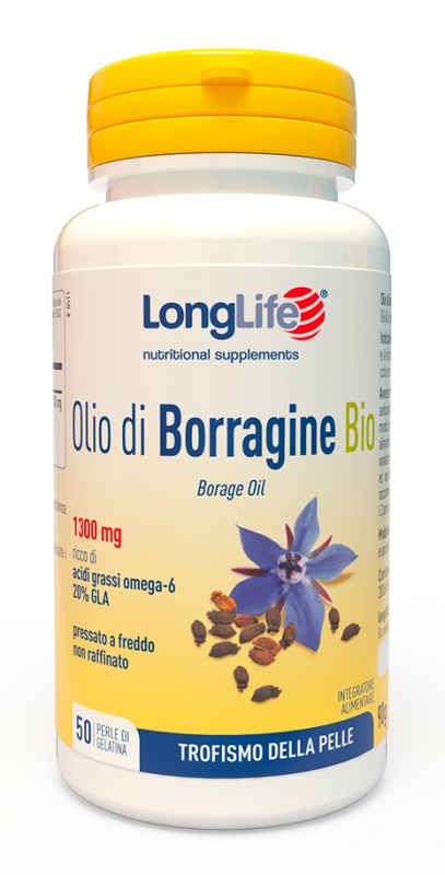 LONGLIFE OLIO BORRAGINE BIO 50 PERLE - Antica Farmacia Ferrari