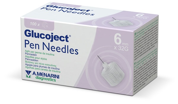AGO PER PENNA DA INSULINA GLUCOJECT 6 MM GAUGE 32 100 PEZZI - Antica Farmacia Ferrari