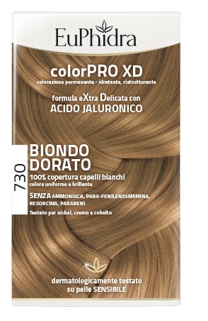 EUPHIDRA COLORPRO XD 730 BIONDO DORATO GEL COLORANTE CAPELLI IN FLACONE + ATTIVANTE + BALSAMO + GUANTI - Antica Farmacia Ferrari